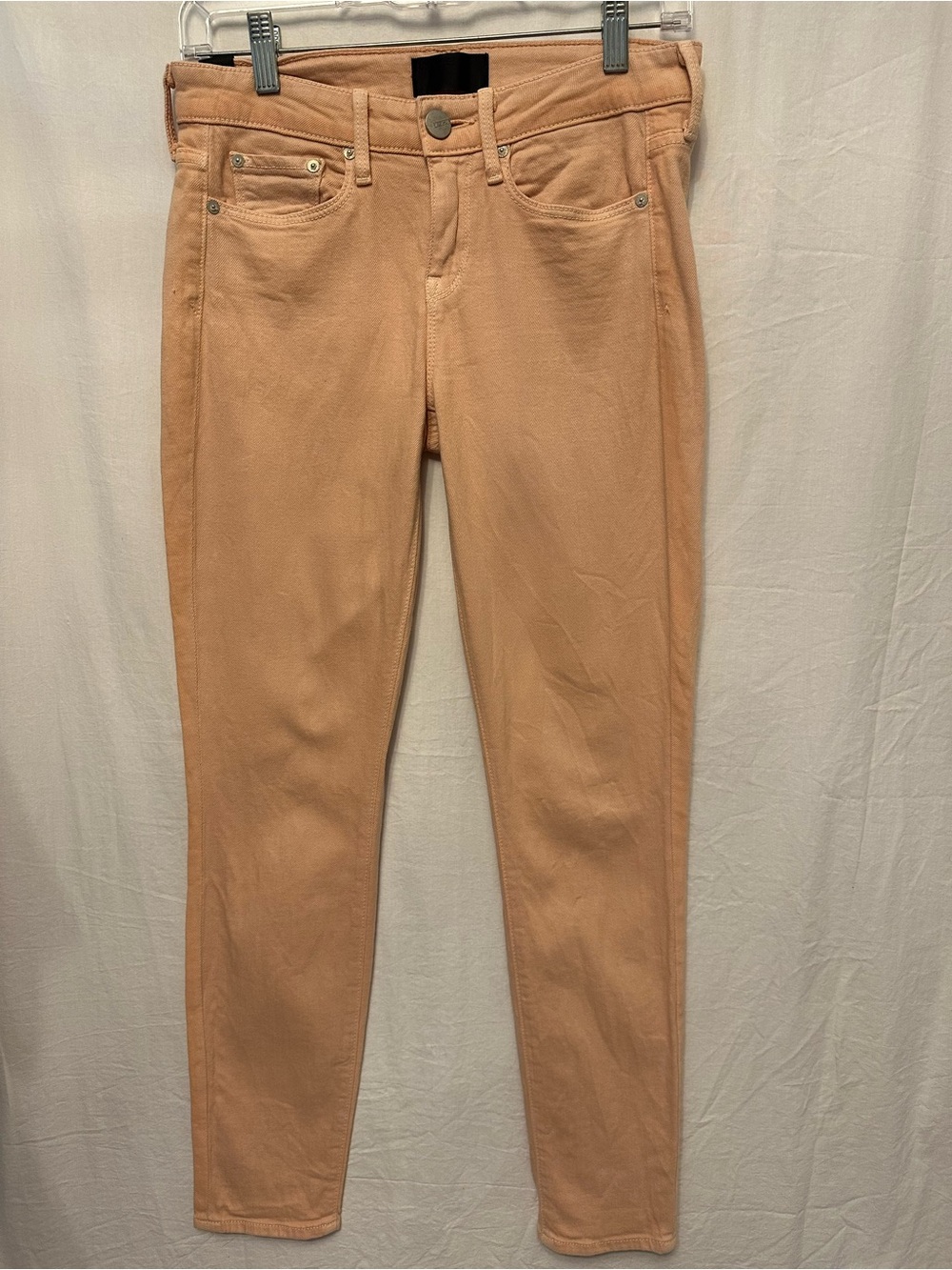 Vince Jeans Size 28 Peach Salmon Slim Straight Stretch Denim 28” Inseam